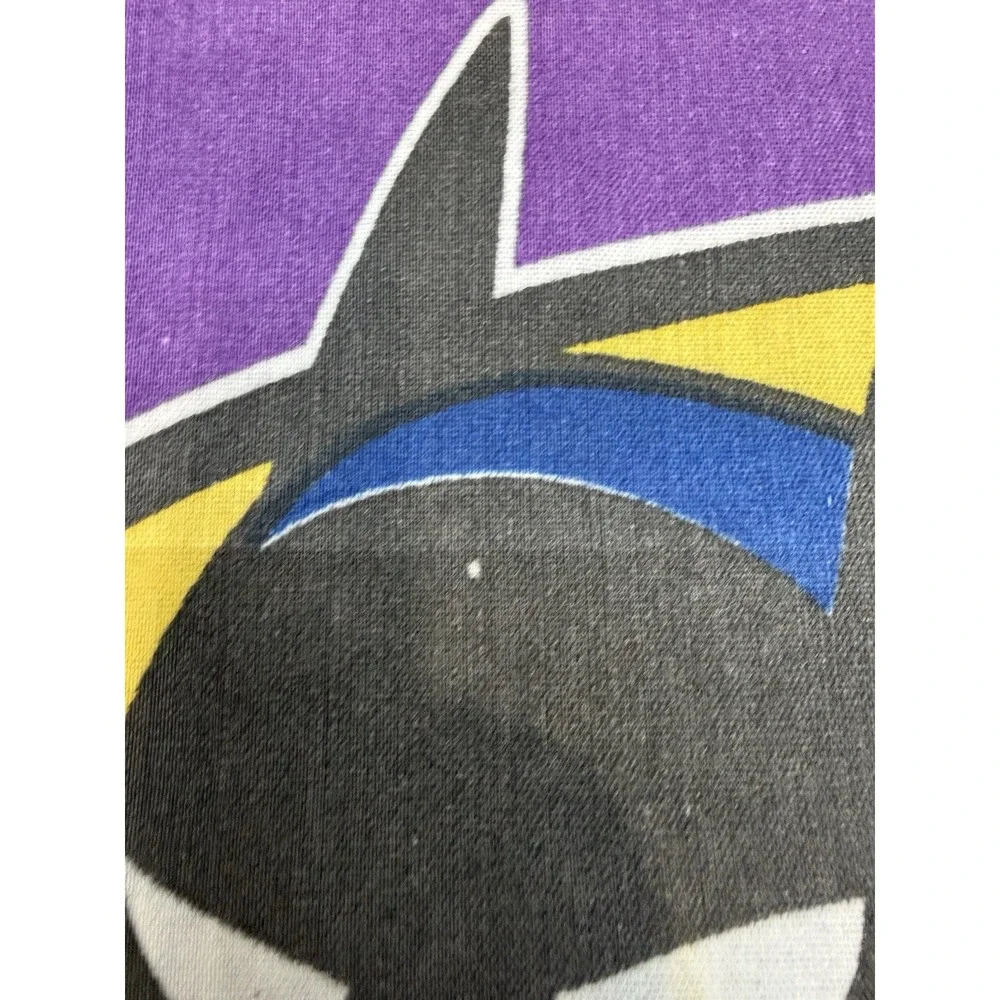 Vintage 1996 Batman‎ Mr. Freeze Robin DC Comics Pillow Case Purple Yellow